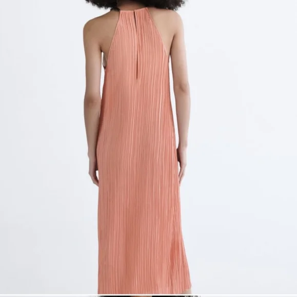 NWOT ZARA wood bead halter dress - Picture 3 of 8